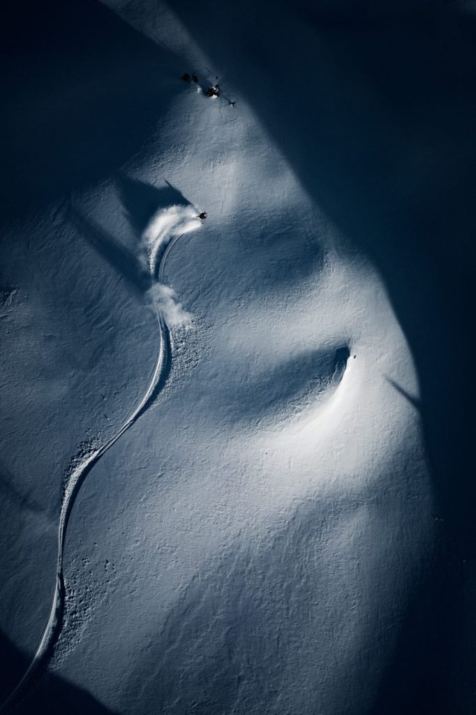 Esquiador de las sombras - SkyPixel 2018